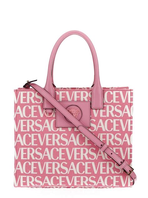 pink versace tote bag|Versace bag price.